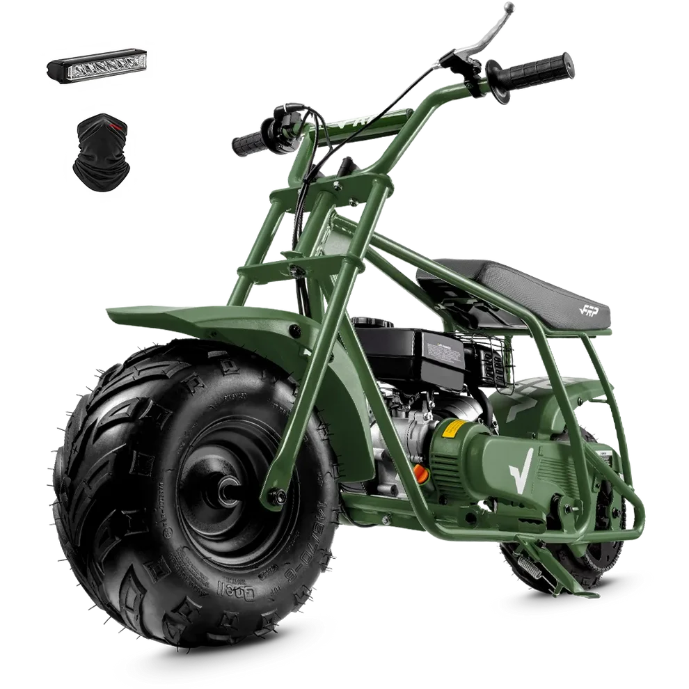 FRP Mini Bike GMB100 99cc Gas | 24 MPH, 30 Mile Range, 220lb | Off Road Use Only
