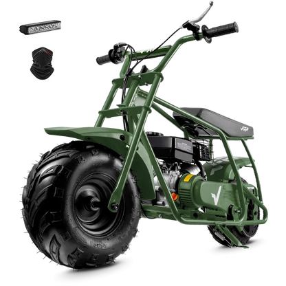 FRP Mini Bike GMB100 99cc Gas | 24 MPH, 30 Mile Range, 220lb | Off Road Use Only