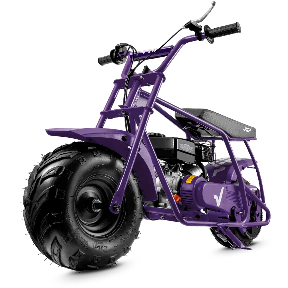 FRP Mini Bike GMB100 99cc Gas | 24 MPH, 30 Mile Range, 220lb | Off Road Use Only