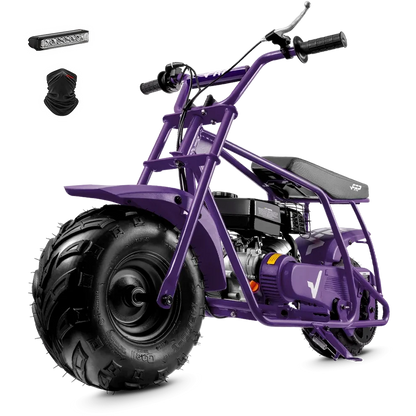 FRP Mini Bike GMB100 99cc Gas | 24 MPH, 30 Mile Range, 220lb | Off Road Use Only