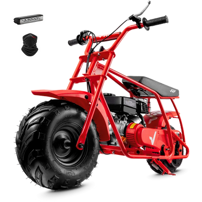 FRP Mini Bike GMB100 99cc Gas | 24 MPH, 30 Mile Range, 220lb | Off Road Use Only