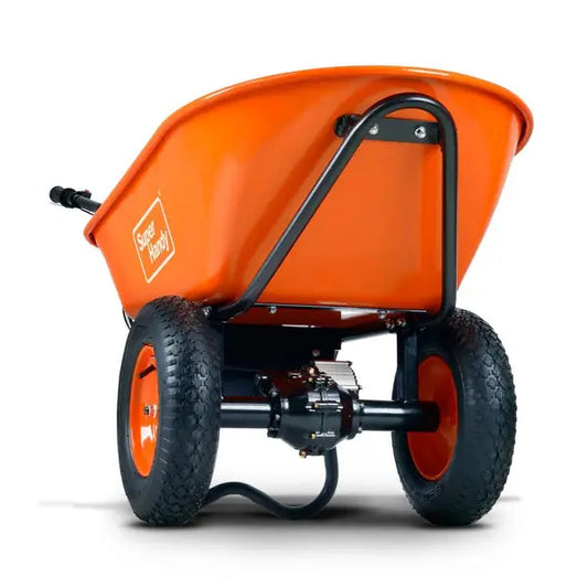 Electric Dualie Wheelbarrow - 24V 7Ah AGM Battery, 330Lb Max Weight Renovomotors