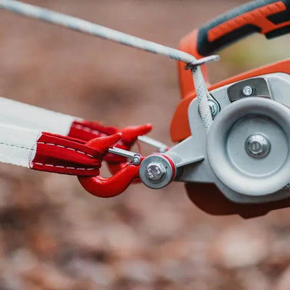 Electric Capstan Winch - 48V 2Ah Battery, Low-Stretch Rope Renovomotors