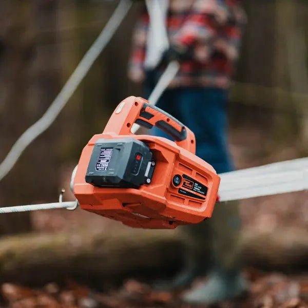 Electric Capstan Winch - 48V 2Ah Battery, Low-Stretch Rope Renovomotors