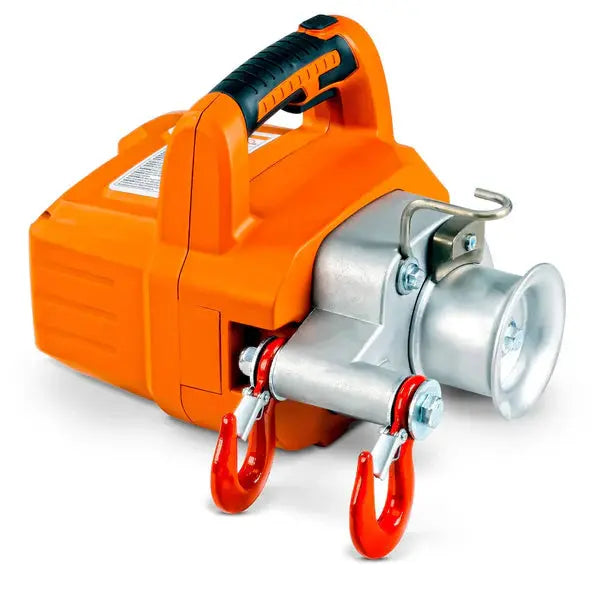 Electric Capstan Winch - 48V 2Ah Battery, Low-Stretch Rope Renovomotors