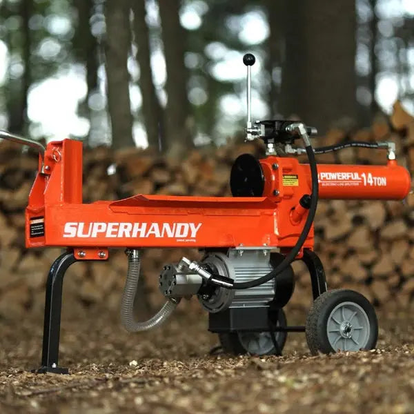 14 Ton Electric Log Splitter - 120V Corded, 20" Max Log Length Renovomotors