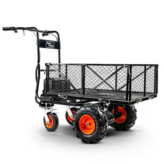 Electric Utility Wagon Pro - 48V 2Ah Li-Ion Battery, 660Lb Max Weight Renovomotors