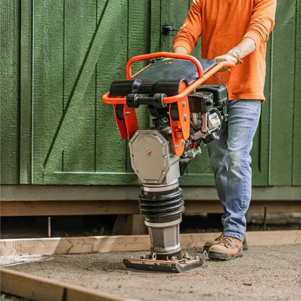 Jumping Jack Tamping Rammer Pro - 7HP 209CC Engine High Impact Soil Compaction Renovomotors