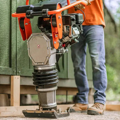 Jumping Jack Tamping Rammer Pro - 7HP 209CC Engine High Impact Soil Compaction Renovomotors
