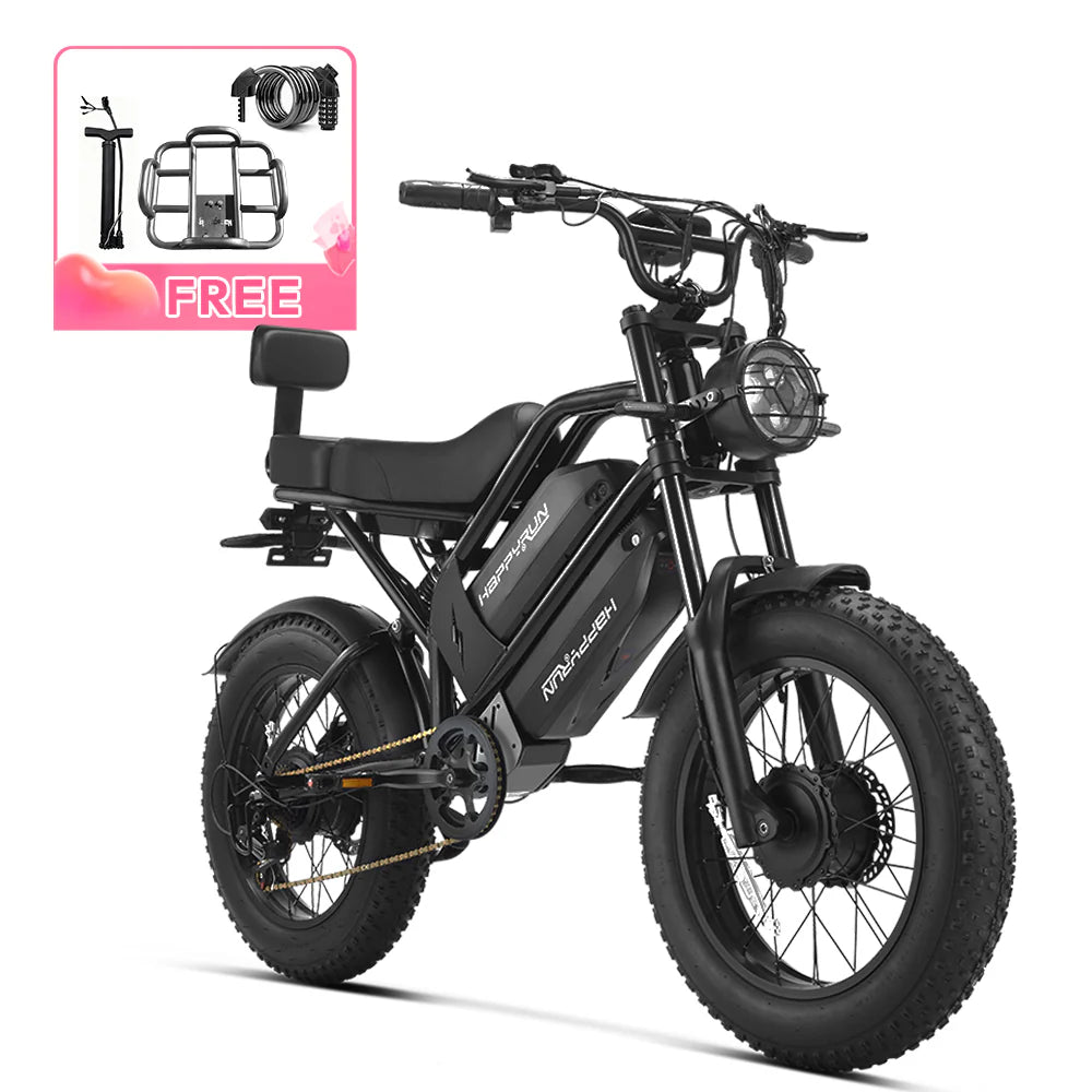 HappyRun G70 2000W Dual Battery Fast Electric Cargo Bike