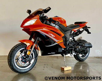 VENOM X18, 50cc MOTORCYCLE,AUTO TRANSMISSION,CAPACITY-250LBS,SPEED-40MPH,BLACK Renovomotors