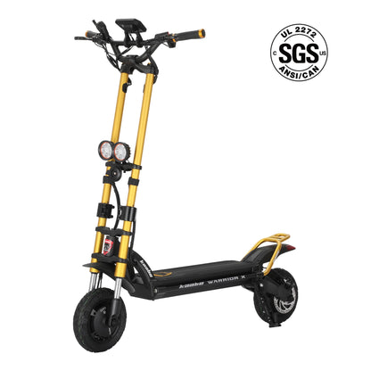 Kaabo Warrior X Max Electric Scooter | Dual 1100W Motors, 44 MPH, 56 Mile Range
