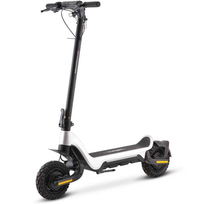MotoTec Fury 48v 1000w Lithium Electric Scooter Silver Top Speed: 31 mph Range Per Charge: 10-25 miles
