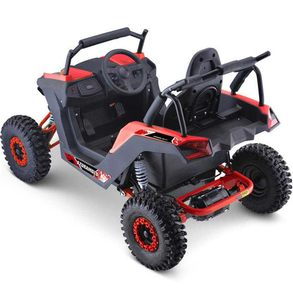 MotoTec Raider Kids UTV 48v 1200w Full Suspension|Top Speed:23mph|Range:20Miles|Size:57x34x39 inches