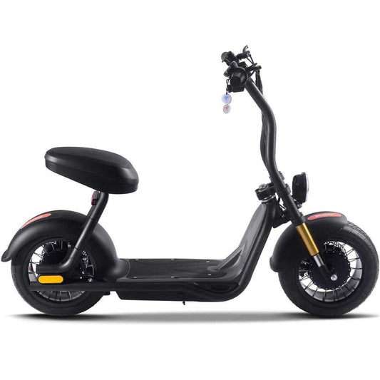 MotoTec Diablo 48v 1000w Lithium Electric fat tire scooter 25mph Steel Rider Weight: 265 lbs Renovomotors