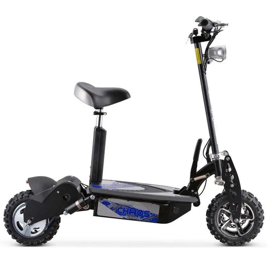 MotoTec Chaos 2000w 60v Lithium Electric Scooter Black My Store