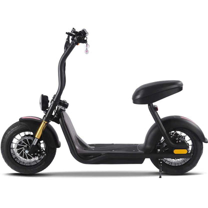 MotoTec Diablo 48v 1000w Lithium Electric fat tire scooter 25mph Steel Rider Weight: 265 lbs Renovomotors