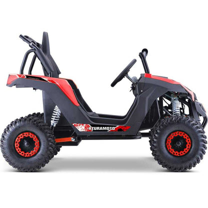 MotoTec Raider Kids UTV 48v 1200w Full Suspension|Top Speed:23mph|Range:20Miles|Size:57x34x39 inches