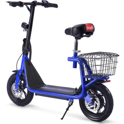 MotoTec Metro Scooter 36v 500w Lithium Electric Scooter Blue