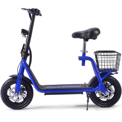 MotoTec Metro Scooter 36v 500w Lithium Electric Scooter Blue