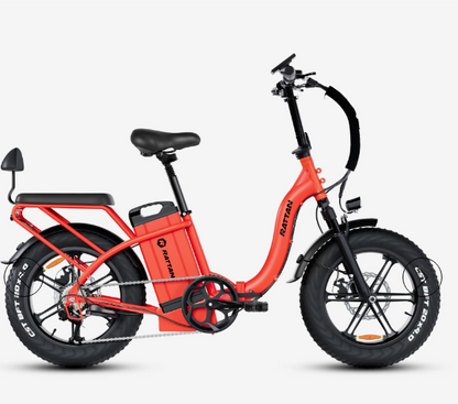 Rattan LF Ultra 48V 40.5Ah 120 Miles 2-Seater Long-Range Campling & RV Companion Folding Ebike