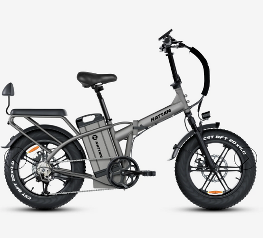 Rattan LM Ultra 48V 40.5Ah 120 Miles 2-Seater Long-Range Campling & RV Companion Folding Ebike