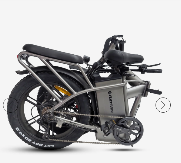 Rattan LM Ultra 48V 40.5Ah 120 Miles 2-Seater Long-Range Campling & RV Companion Folding Ebike