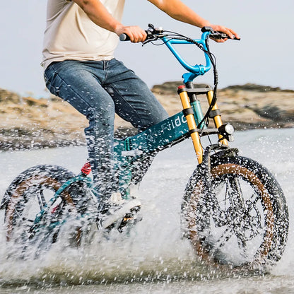 Fiido M1 Pro Fat Tire Electric Bike – 500W Folding Full Suspension E-Bike