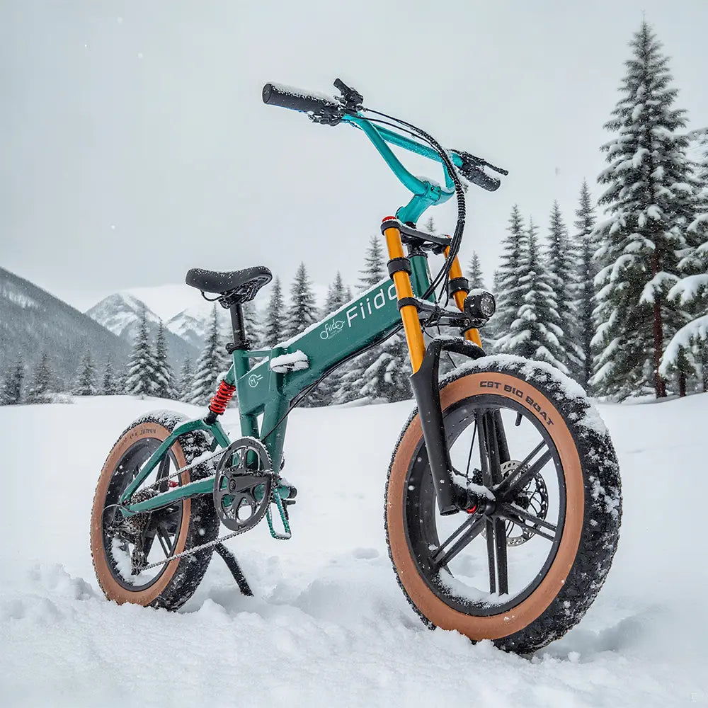 Fiido M1 Pro Fat Tire Electric Bike – 500W Folding Full Suspension E-Bike