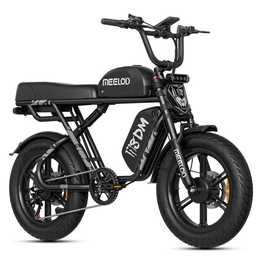 long range fat tire ebike MEELOD M8DM | 2400W Dual Motor Fat Tire Ebike Meelod