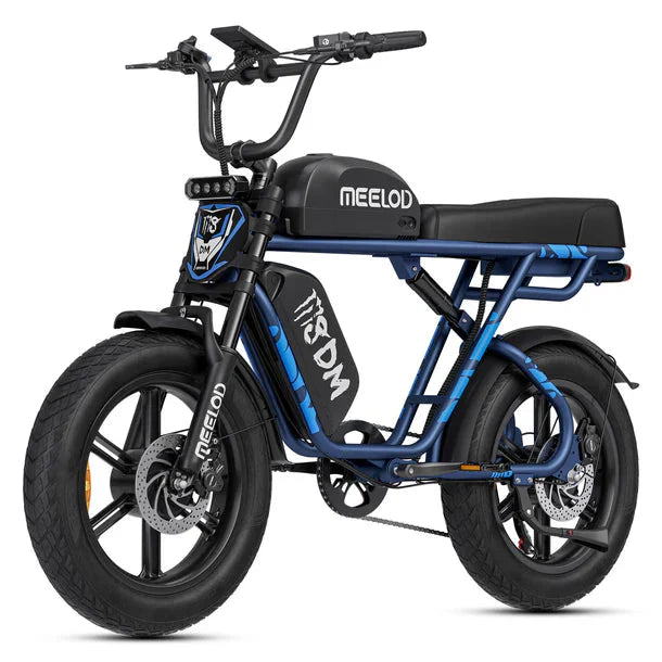 long range fat tire ebike MEELOD M8DM | 2400W Dual Motor Fat Tire Ebike Meelod