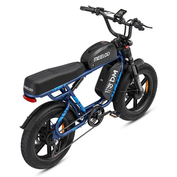 long range fat tire ebike MEELOD M8DM | 2400W Dual Motor Fat Tire Ebike Meelod