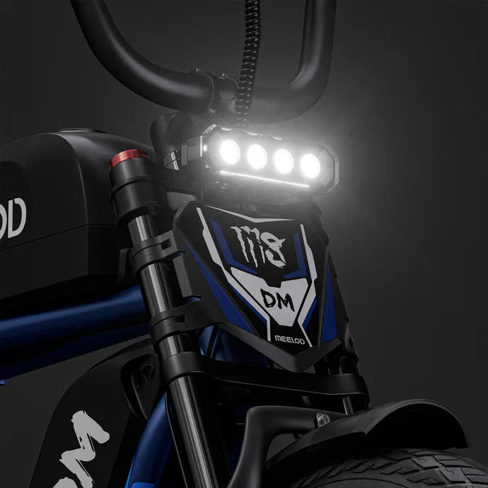 long range fat tire ebike MEELOD M8DM | 2400W Dual Motor Fat Tire Ebike Meelod