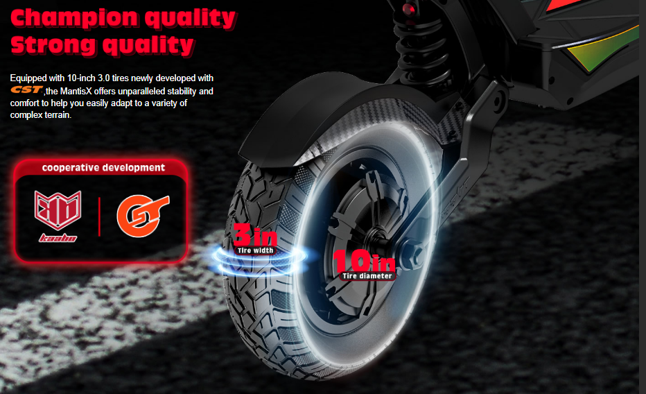 Mantis X Plus 2184W motor provides strong power Kaabo