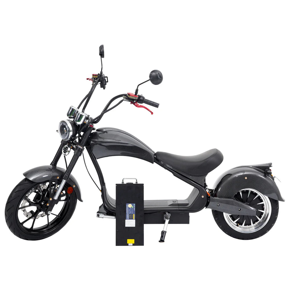 Soversky 4000w-45MPH SoverSky MH3 Lithium Chopper Scooter Electric Motorcycle