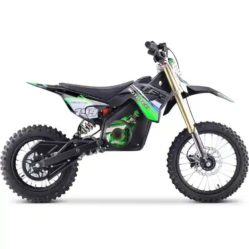 Mototec 48V Electric Dirt Bike — 1800W Motor, 13Ah Battery, 150 lb Capacity