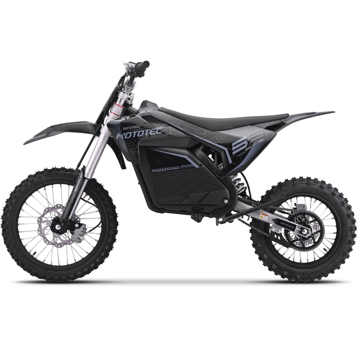 MotoTec 72v 5000w Pro Electric Dirt Bike Lithium