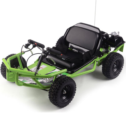 MotoTec Sandman Kids Gas Powered 52cc Go Kart 2-Stroke,Air Cooled,EPA Approved,Cruising Range:10-20 miles per tank,Top Speed:32mph Renovomotors