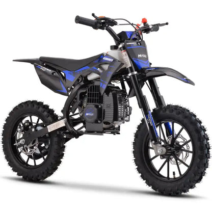 MotoTec Thunder 50cc 2-Stroke Kids Gas Dirt Bike 2.4 hp@7,000 rpm,Capacity-150 lbs,Range-10miles