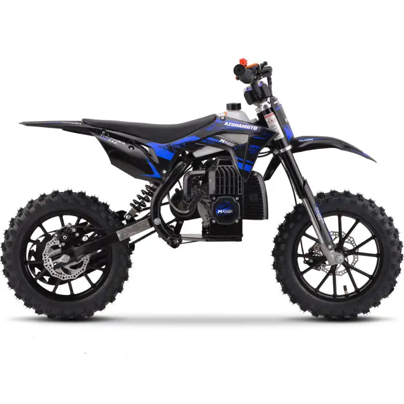 MotoTec Thunder 50cc 2-Stroke Kids Gas Dirt Bike 2.4 hp@7,000 rpm,Capacity-150 lbs,Range-10miles