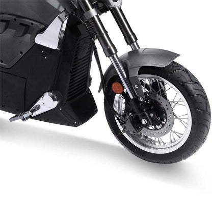 MotoTec Typhoon 72v 30ah 3000w Lithium Electric Scooter Size-1935X780X1175MM,Speed-43 MPH,Range- Range Per Charge: 35miles