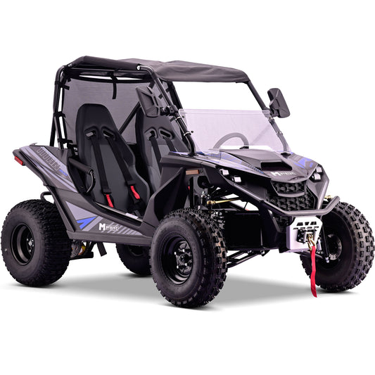 MotoTec Titan 200cc Gas UTV Blue | 31 MPH Off-Road Utility Vehicle
