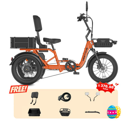 Meet One Breeze Pro 2.0 Electric Trike|Full Suspension Fat Tire E-Trike