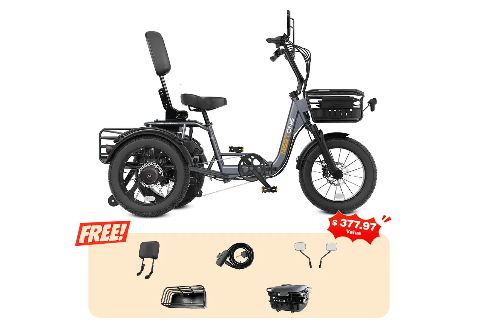 Meet One Breeze Pro Fat Tire Electric Trike Renovomotors