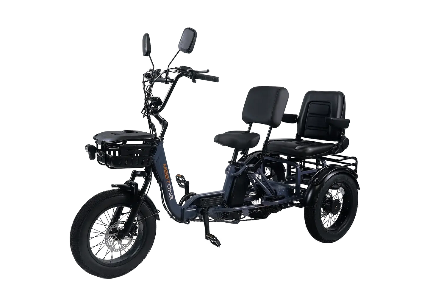 Meet One Pair Electric Trike with Passenger Seat Renovomotors