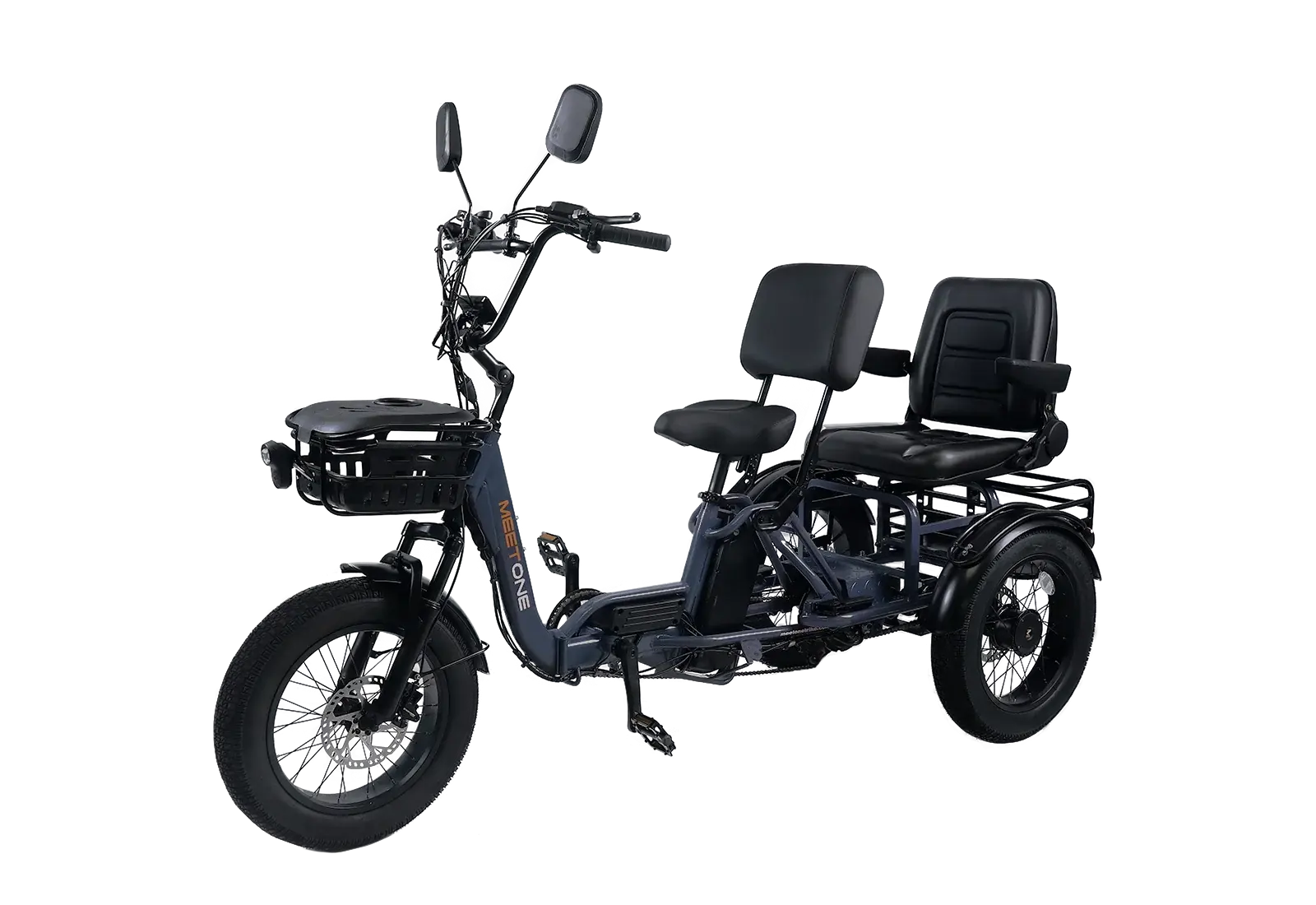 Meet One Pair Electric Trike with Passenger Seat Renovomotors
