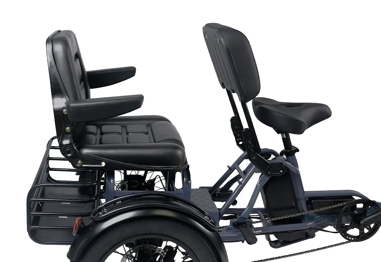 Meet One Pair Electric Trike with Passenger Seat Renovomotors