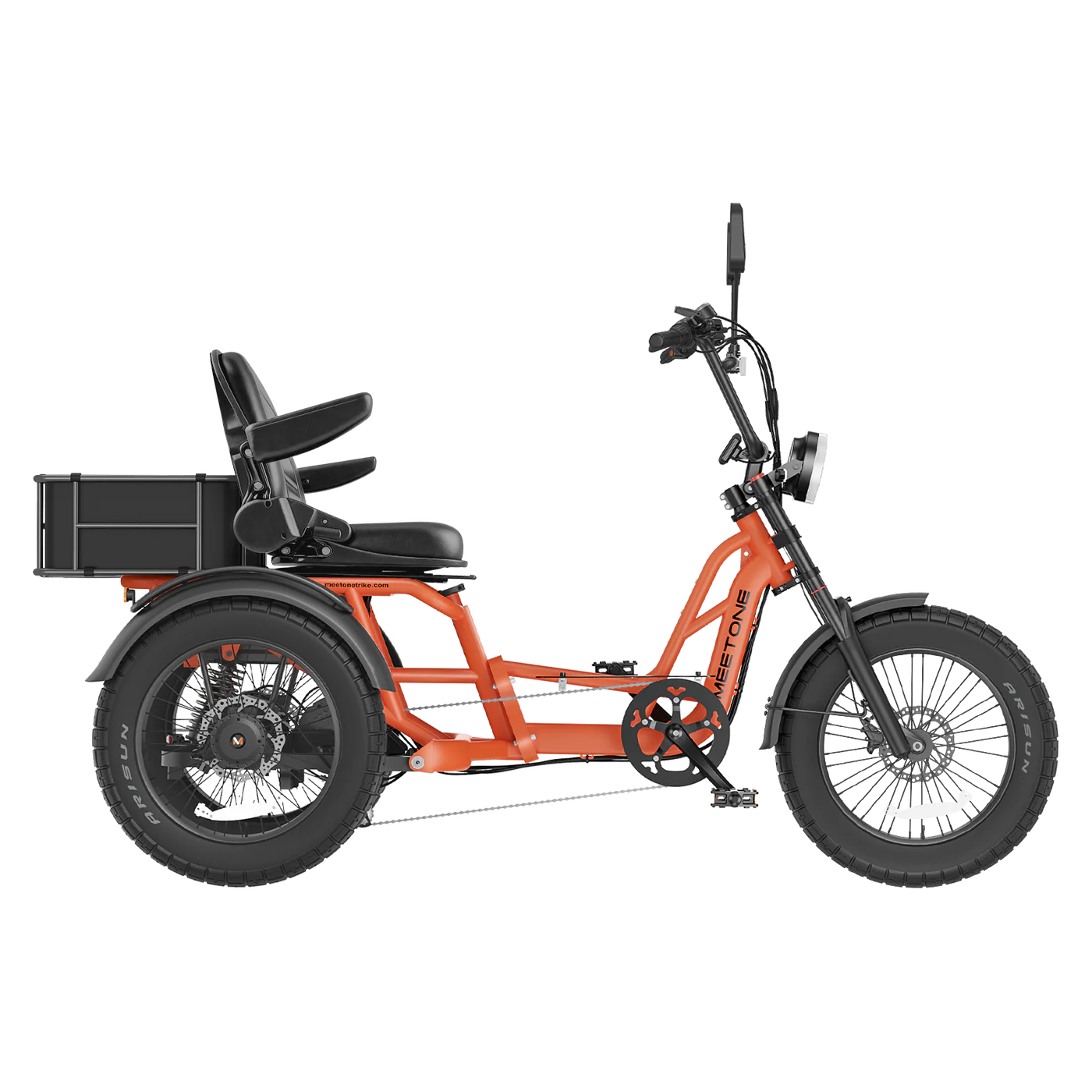Meet One Tour Lite Full Suspension Electric Trike | 750W Motor, 48V 25Ah
