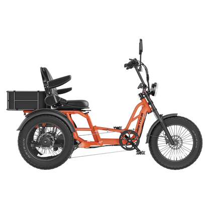 Meet One Tour Lite Full Suspension Electric Trike | 750W Motor, 48V 25Ah