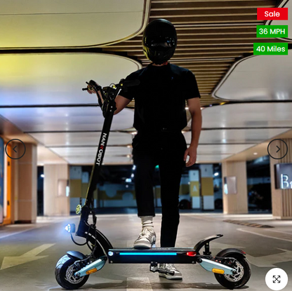 NANROBOT LIGHTNING PRO Electric Scooter | Dual 800W Motors | 40 Mile Range | 36 MPH
